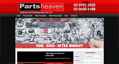 Desktop Screenshot of partsheaven.com.au